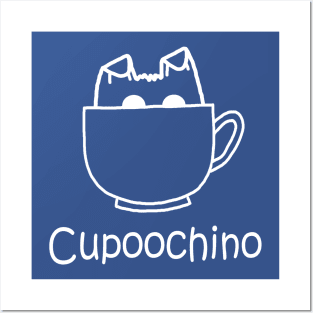 Cupoochino White  Pocket Posters and Art